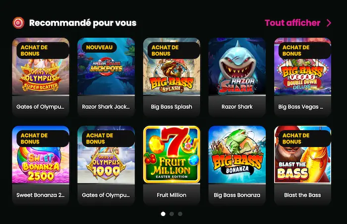 Spinaro Casino games